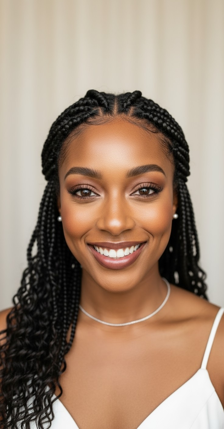 After Jumbo Knotless Box Braids